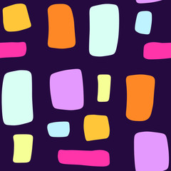 Seamless background pattern with colorful squares