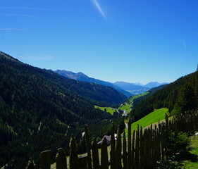 Winding valley in Austria