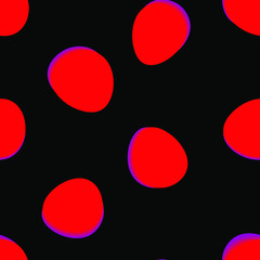 Seamless pattern background design with red circles 