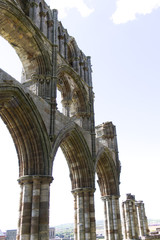 Obraz premium arches at whitby abbey ruins in north Yorkshire U.K.