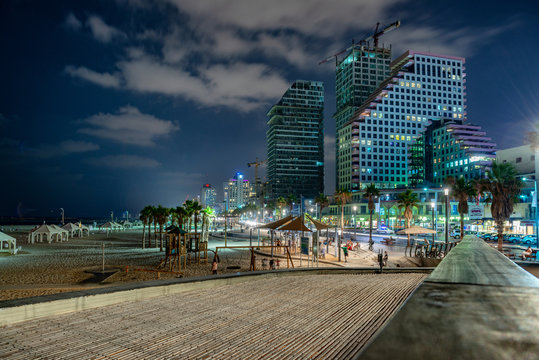 Tel Aviv Beach Night Life