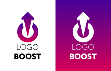 Logo Boost Template Design Vector. boost logotype.