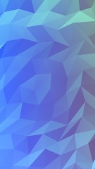 Obraz premium Abstract triangle geometrical blue background. Geometric origami style with gradient. 3D illustration