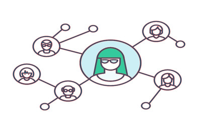 social network concept