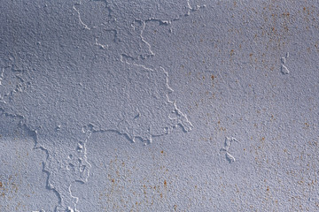 Texture of a large old iron and rusty wall closeup.