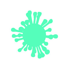 Fly germ virus infection,micro bacteria.Vector modern flat style cartoon character illustration.Isolated on white background.Microbe, Pathogen, Virus icon.