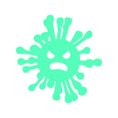 Angry evil bad fly germ virus infection,micro bacteria.Vector modern flat style cartoon character illustration.Isolated on white background.