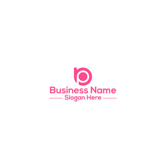B abstract elegant logo design concept
