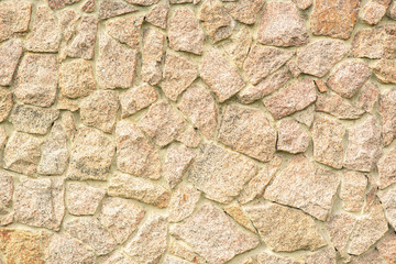 Old wall made of large brown stone
