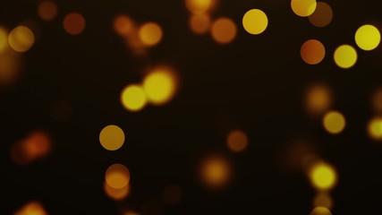 Abstract motion background bokeh golden particles effect 4K video resolution - Powered by Adobe