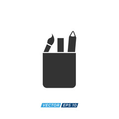 Pen Stationary Icon Design Vector
