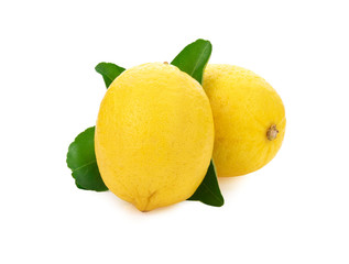 Lemon isolated on white background