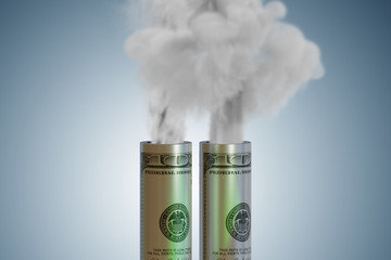 Concept of carbon tax in ecology concept - 3d rendering