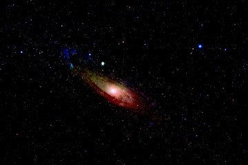 Starry sky. Galaxies and stars in space