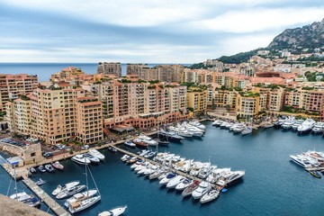 Fototapeta na wymiar Monaco Ville Fontvieille