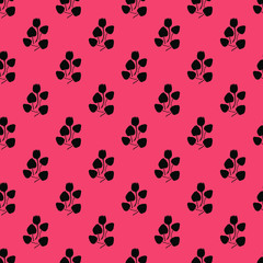 abstract vector seamless floral background fabric print pattern with leaves