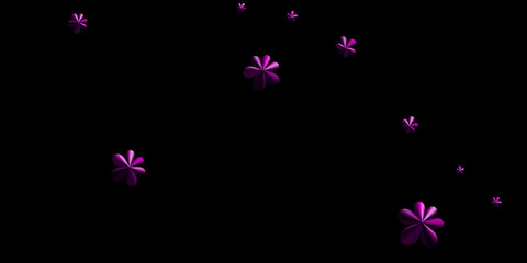 Floral, fractal, beauty volumetric, decorative background