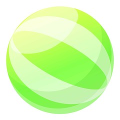 Aqua ball icon. Cartoon of aqua ball vector icon for web design isolated on white background