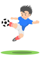 サッカー　ボレーシュート