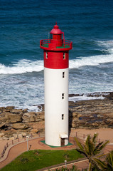 Fototapeta premium Lighthouse in Umhlanga, Durban, South Africa.