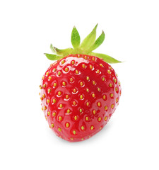 Delicious fresh ripe strawberry isolated on white