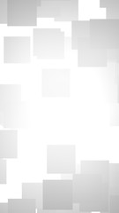 White abstract background. Misty backdrop with grey squares. 3D illustration