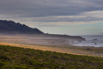 View o the Pacific Coast in California, USA.