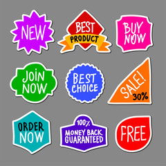 color advertising stickers
