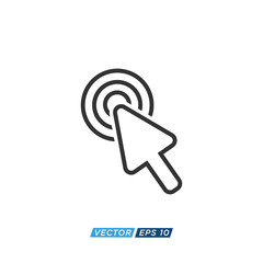 Pointer or Cursor Sign Icon Design Vector