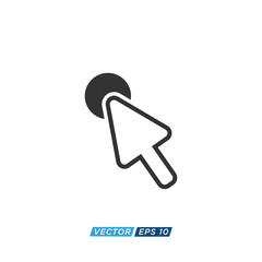 Pointer or Cursor Sign Icon Design Vector