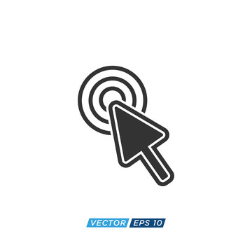 Pointer or Cursor Sign Icon Design Vector