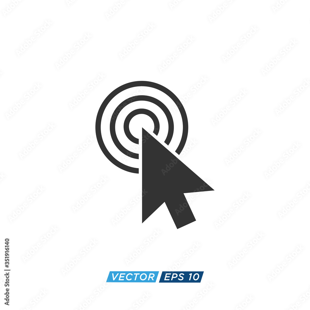 Wall mural pointer or cursor sign icon design vector