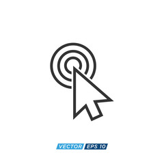 Pointer or Cursor Sign Icon Design Vector