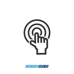 Pointer or Cursor Sign Icon Design Vector