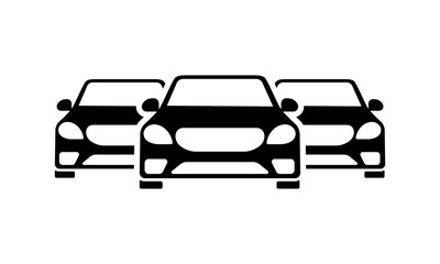 Cars Icon on isolated white background. EPS 10 vector