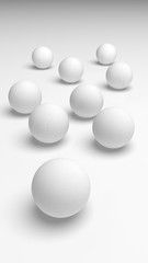 White abstract background. Lowpoly backdrop. Crumpled paper. 3D illustration