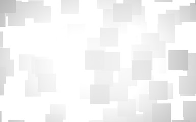 White abstract background. Misty backdrop with grey squares. 3D illustration