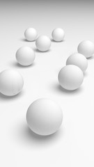 White abstract background. Lowpoly backdrop. Crumpled paper. 3D illustration