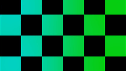 Cyan & green checker board,New chess board abstract background