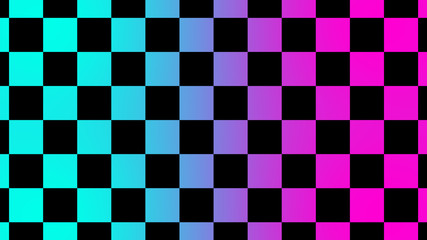 Beautiful cyan & pink checker board,New checker board abstract background
