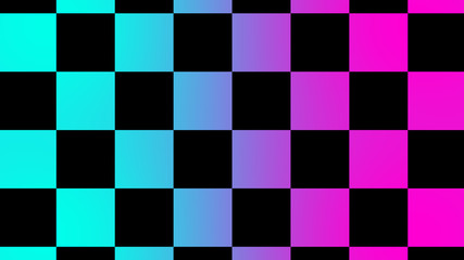 New pink & cyan checker board abstract background