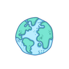Earth cartoon illustration design of vector.