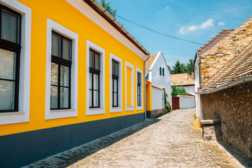 Szentendre medieval old town alley in Hungary