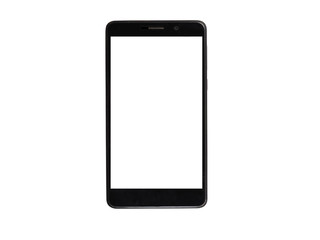 black Telephone isolated white background