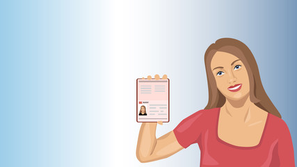 The photo with the passport in the background of your computer, to verify