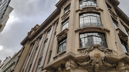 facade of the old building