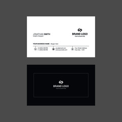 Business Card Layout / Modern business card template Flat design vector abstract creative