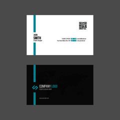 Business Card Layout / Modern business card template Flat design vector abstract creative