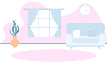 Vector illustration of a home interior