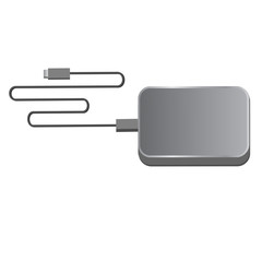 External hard drive. Vector illustration